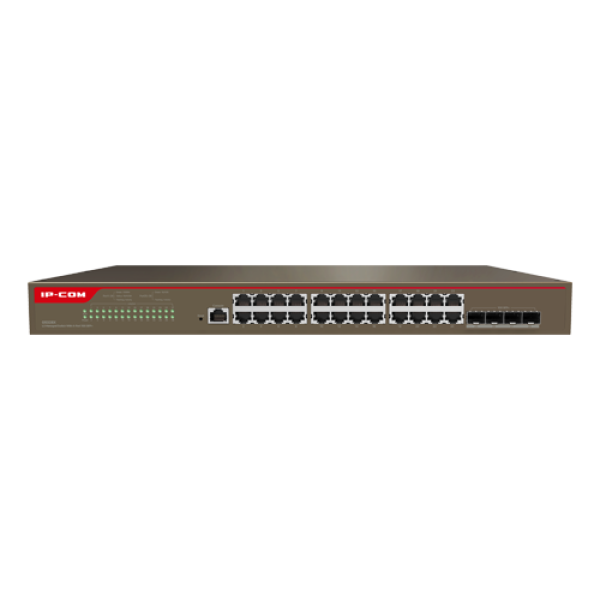 Switch 24 porturi Gigabit, 4 porturi SFP+ 10Gbps, Management - IP-COM G5328X Switch 24 porturi Gigabit, 4 porturi SFP+ 10Gbps, Management - IP-COM G5328X