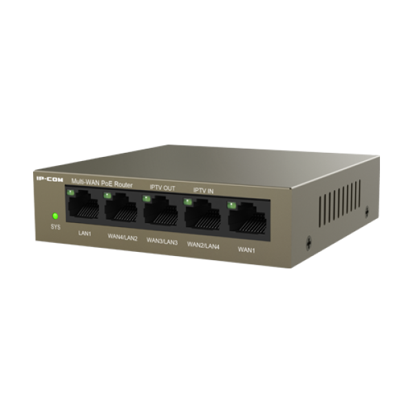 Router 4 porturi Gigabit PoE+, 55W, 1 port RJ45 Gigabit, management - IP-COM M20-PoE