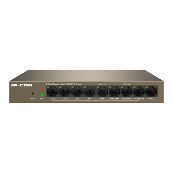 Router 8 porturi Gigabit PoE+, 95W, 1 port RJ45, Management - IP-COM M20-8G-PoE Router 8 porturi Gigabit PoE+, 95W, 1 port RJ45, Management - IP-COM M20-8G-PoE