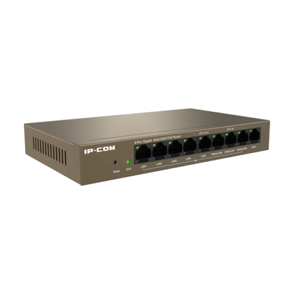 Router 8 porturi Gigabit PoE+, 95W, 1 port RJ45, Management - IP-COM M20-8G-PoE Router 8 porturi Gigabit PoE+, 95W, 1 port RJ45, Management - IP-COM M20-8G-PoE