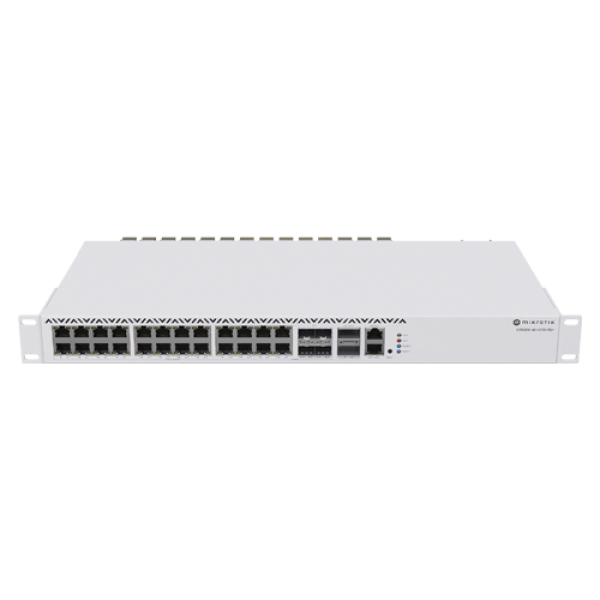 Management Switch 20 RJ45 2.5 Gigabit, 2 x QSFP+, 4 x Combo (2.5 Gigabit sau SFP+) - Mikrotik CRS326-4C+20G+2Q+RM