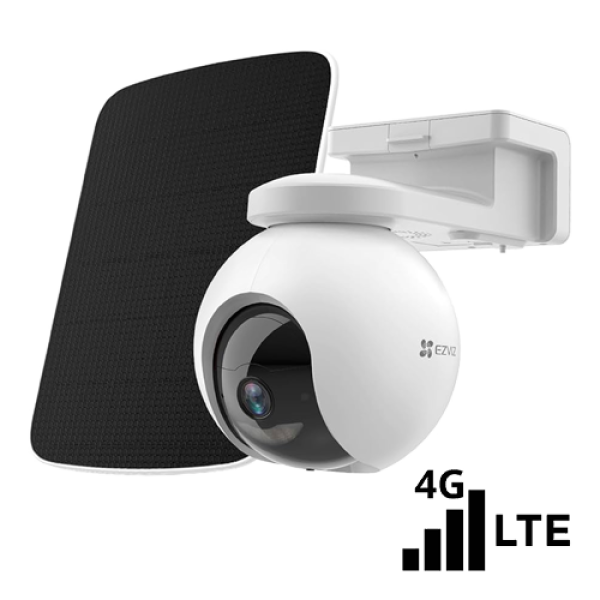 Camera IP Pan&Tilt conectivitate 4G, baterie 10.400 mAh, rezolutie 2K, Audio bidirectional, GPS, SDcard, Panou Solar - EZVIZ CS-EB8-4G-2K-PS(kit) Camera IP Pan&Tilt conectivitate 4G, baterie 10.400 mAh, rezolutie 2K, Audio bidirectional, GPS, SDcard, Panou Solar - EZVIZ CS-EB8-4G-2K-PS(kit)