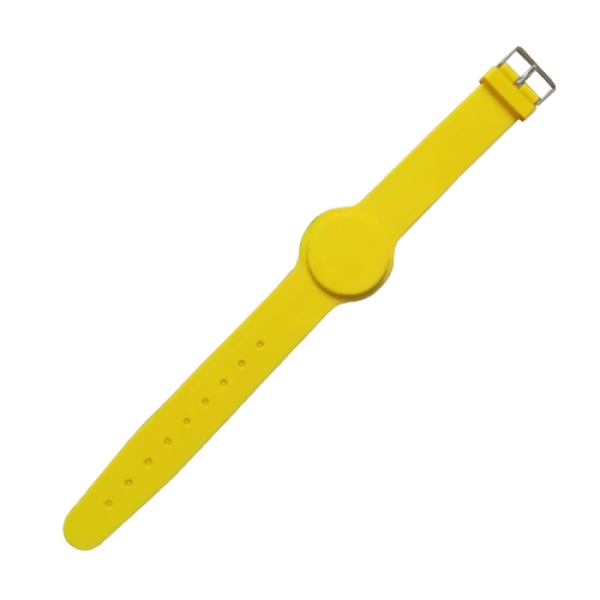 Bratara de proximitate MIFARE (13.56MHz), silicon galben CSW-MF13-Y