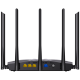 Router Wi-Fi 6, DualBand 2.4Ghz/5GHz, 300+1201Mbps, 5x6dBi, 4 porturi Gigabit - TENDA TND-TX2-PRO Router Wi-Fi 6, DualBand 2.4Ghz/5GHz, 300+1201Mbps, 5x6dBi, 4 porturi Gigabit - TENDA TND-TX2-PRO