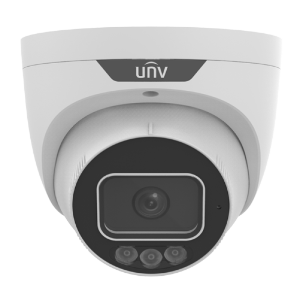 ColorHunter - Camera IP, 8MP, lentila 2.8mm, IR 30m, WL 30m,  Audio, Alarma, PoE - UNV IPC3638SS-ADF28KMC-I1