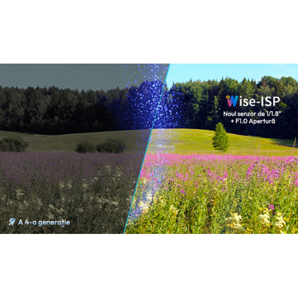 Camera IP 4MP, Wise-ISP, ColorHunter, lentila 2.8mm, Mic, IK10, color 24/7 - UNV IPC3514LE-ADF28K-WP