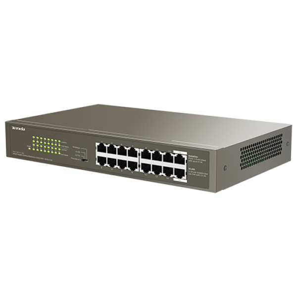 Switch 16 porturi Gigabit PoE - Tenda TND-TEG1116P-16-150W Switch 16 porturi Gigabit PoE - Tenda TND-TEG1116P-16-150W