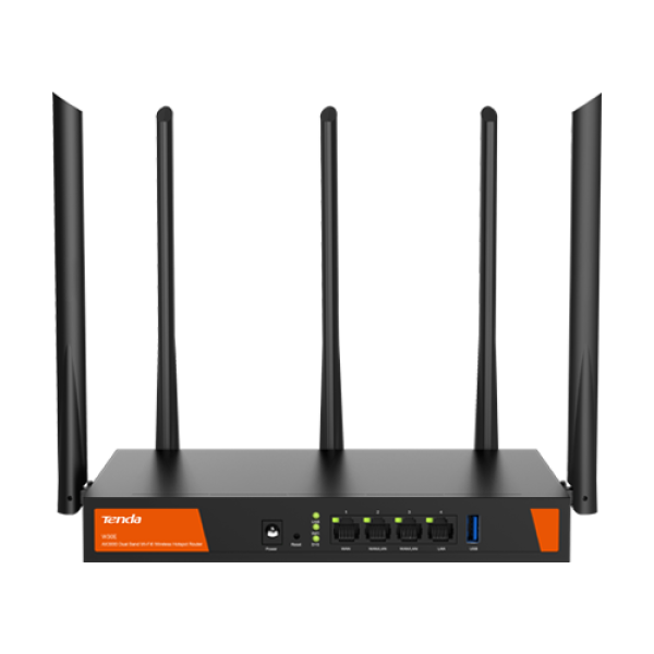 Router business, multi-WAN, WiFi 6, Dual Band, AX3000, 200 utilizatori, Management - TENDA TND-W30E