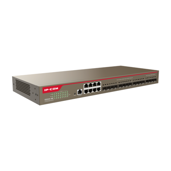 Switch 8 porturi Gigabit, 16 porturi SFP Gigabit, L3 Cloud Management - IP-COM G5324-16F Switch 8 porturi Gigabit, 16 porturi SFP Gigabit, L3 Cloud Management - IP-COM G5324-16F