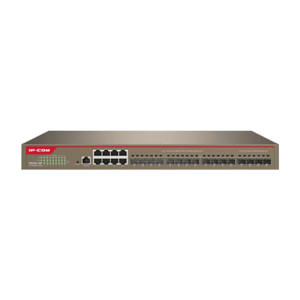 Switch 8 porturi Gigabit, 16 porturi SFP Gigabit, L3 Cloud Management - IP-COM G5324-16F Switch 8 porturi Gigabit, 16 porturi SFP Gigabit, L3 Cloud Management - IP-COM G5324-16F