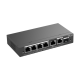 Switch 4 porturi PoE Gigabit 54W, uplink 2 x RJ45 + 1 x SFP, Cloud Management - Ruijie RG-ES206GS-P Switch 4 porturi PoE Gigabit 54W, uplink 2 x RJ45 + 1 x SFP, Cloud Management - Ruijie RG-ES206GS-P
