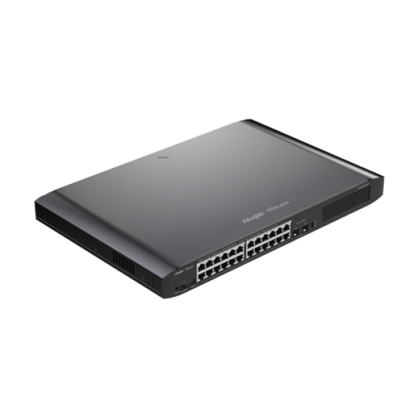 Switch 24 porturi PoE, 2 porturi SFP, Gigabit, Cloud Management - Ruijie RG-ES226GC-P Switch 24 porturi PoE, 2 porturi SFP, Gigabit, Cloud Management - Ruijie RG-ES226GC-P