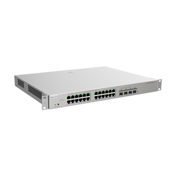 Switch 24 porturi PoE Gigabit, 4 porturi SFP+ 10G, L3 Cloud Management - Ruijie RG-NBS5200-24GT4XS-P Switch 24 porturi PoE Gigabit, 4 porturi SFP+ 10G, L3 Cloud Management - Ruijie RG-NBS5200-24GT4XS-P