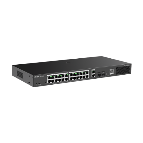 Switch 24 porturi PoE, 2 porturi GE, 2 porturi SFP, Gigabit, Cloud Management - Ruijie RG-ES228GS-P Switch 24 porturi PoE, 2 porturi GE, 2 porturi SFP, Gigabit, Cloud Management - Ruijie RG-ES228GS-P