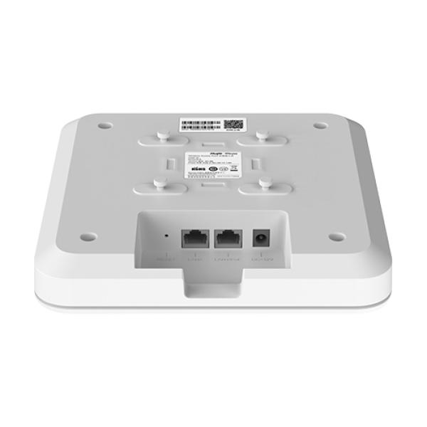 Access Point Wireless AX1800 Dual-Band, Wi-Fi 6, 2x RJ45 Gigabit, PoE IN, Cloud Management - Ruijie RG-RAP2260(G) Access Point Wireless AX1800 Dual-Band, Wi-Fi 6, 2x RJ45 Gigabit, PoE IN, Cloud Management - Ruijie RG-RAP2260(G)