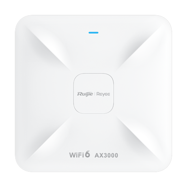Access Point Wireless AX3000 Dual-Band, Wi-Fi 6, 1x RJ45 2.5G, 1x RJ45 1G, PoE IN, Cloud Management - Ruijie RG-RAP2260