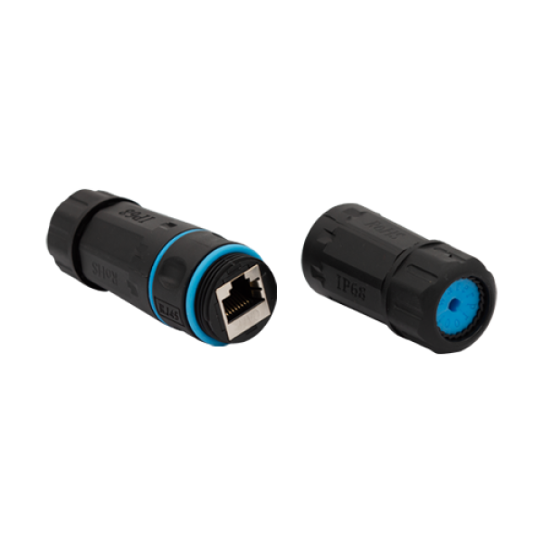 Cupla RJ45 prelungire cablu exterior UTP/FTP CAT6, IP68 RJ45-CON-CAT6-IP68