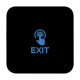 Buton de iesire Touch, plastic negru, montaj aparent, 12-24 Vcc, NO-NC-COM, LED, 86 x 86 mm CSB-86T-P2 Buton de iesire Touch, plastic negru, montaj aparent, 12-24 Vcc, NO-NC-COM, LED, 86 x 86 mm CSB-86T-P2