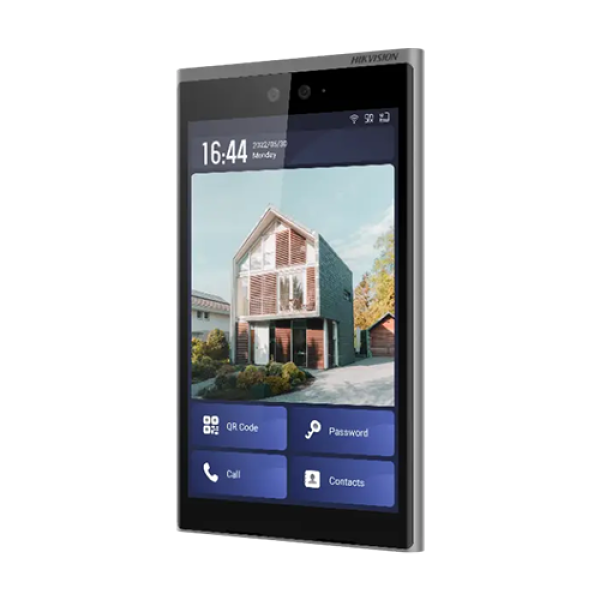 Videointerfon TCP/IP, 10.1' touch screen, 2x2MP, Recunoastere Faciala, Card, Alarma - HIKVISION DS-KD9633-WBE6 Videointerfon TCP/IP, 10.1' touch screen, 2x2MP, Recunoastere Faciala, Card, Alarma - HIKVISION DS-KD9633-WBE6