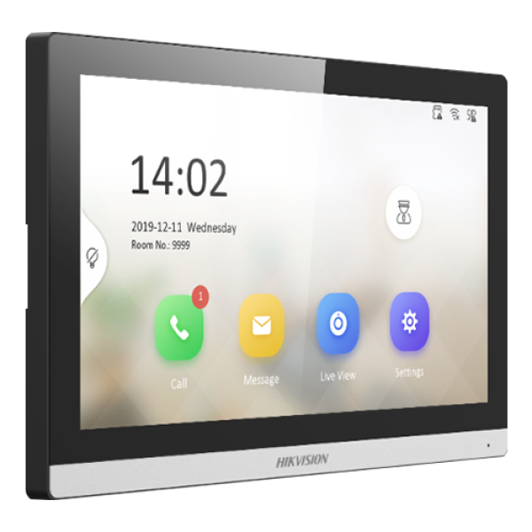 Monitor videointerfon TCP/IP, Wi-Fi, ecran LCD 7', Alarma  - HIKVISION DS-KH6350-WTE1