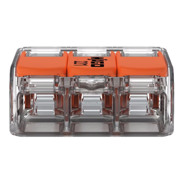 Conector derivatie 3 fire, max. 4 mm² (50 buc.) - WAGO 221-413 Conector derivatie 3 fire, max. 4 mm² (50 buc.) - WAGO 221-413