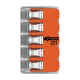 Conector derivatie 5 fire, max. 4 mmÂ² (25 buc.) - WAGO 221-415