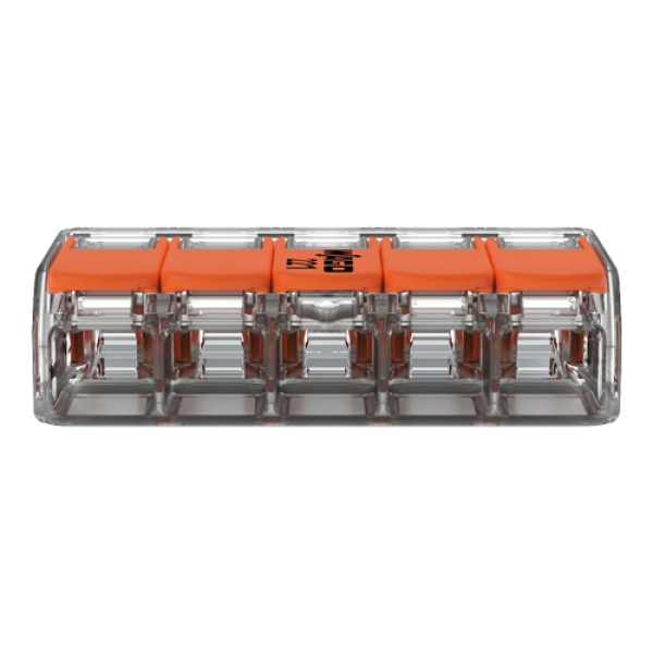 Conector derivatie 5 fire, max. 4 mmÂ² (25 buc.) - WAGO 221-415