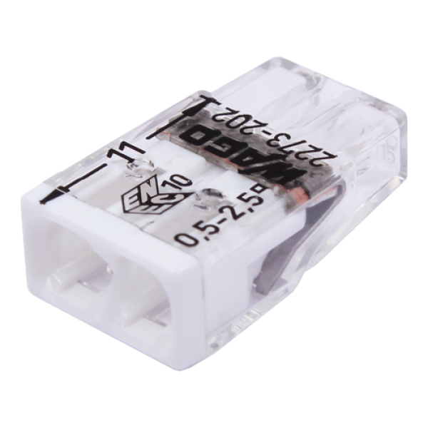 Conector compact de imbinare, 2 fire, max. 2.5 mmÂ² (100 buc.) - WAGO 2273-202