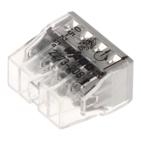Conector compact de imbinare, 8 fire, max. 2.5 mm² (50 buc.) - WAGO 2273-208 Conector compact de imbinare, 8 fire, max. 2.5 mm² (50 buc.) - WAGO 2273-208