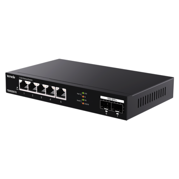 Switch 5 x RJ45 2.5G, 2 x SFP+ 10G - TENDA TND-TEM2007X Switch 5 x RJ45 2.5G, 2 x SFP+ 10G - TENDA TND-TEM2007X