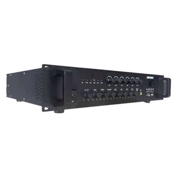 Amplificator Analog, 240W, 6 zone, 2xAUX, EMC IN, 2xMic, Bluetooth, USB, SD Card, MP3 - HIKVISION DS-QAE0A240G1-VB6 Amplificator Analog, 240W, 6 zone, 2xAUX, EMC IN, 2xMic, Bluetooth, USB, SD Card, MP3 - HIKVISION DS-QAE0A240G1-VB6