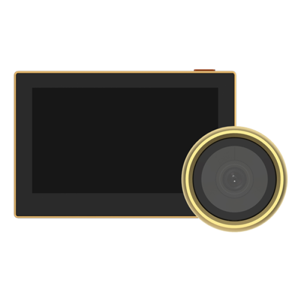 Vizor electronic smart, Wi-Fi, FullHD 1080P, monitor 4.3 inch, acumulator 2200mAh, Auriu - EZVIZ CS-HP2-Golden
