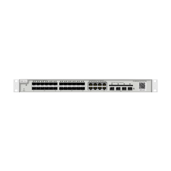 Switch 24 porturi SFP, 4 porturi SFP+, 8 porturi RJ45 Gigabit, L2 Cloud Management - Ruijie RG-NBS3200-24SFP/8GT4XS Switch 24 porturi SFP, 4 porturi SFP+, 8 porturi RJ45 Gigabit, L2 Cloud Management - Ruijie RG-NBS3200-24SFP/8GT4XS