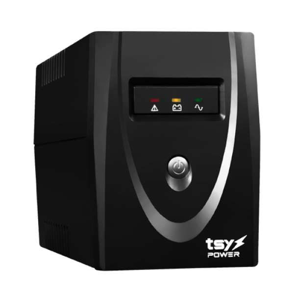 UPS TSY Power, 600VA/360W, LED, AVR-Repornire automata, Management, 2 x Schuko, 2 x RJ45, 1 X USB type B TSY-MP-0K6-LED