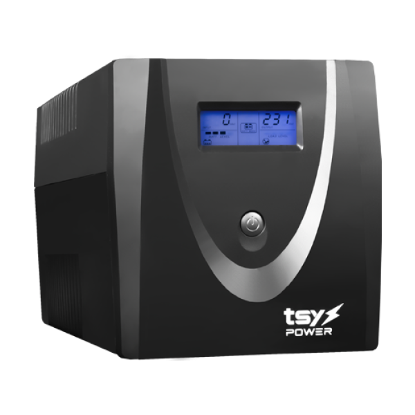 UPS TSY Power, 1200VA/720W, LCD, AVR-repornire automata, Management, 4 x Schuko, 2 x RJ45, 1 X USB type B TSY-MP-1K2-LCD