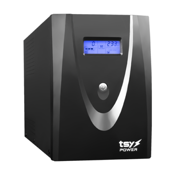 UPS TSY Power, 3000VA/1800W, LCD, AVR-repornire automata, 4 x Schuko TSY-MP-3K0-LCD