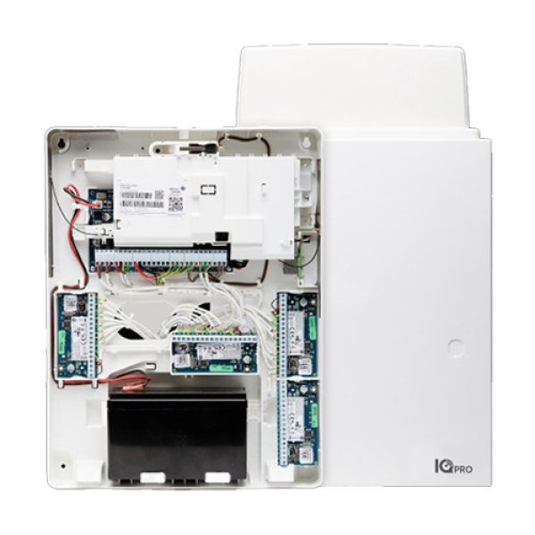 Centrala efractie IQ Pro 128 zone hibride, WiFi, 4G, Ethernet, Z-Wave - (carcasa metal) - DSC IQPR015M
