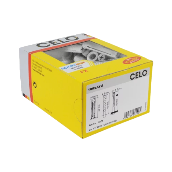 Diblu universal nylon M8x40 FX (100 buc.) - CELO 98FX