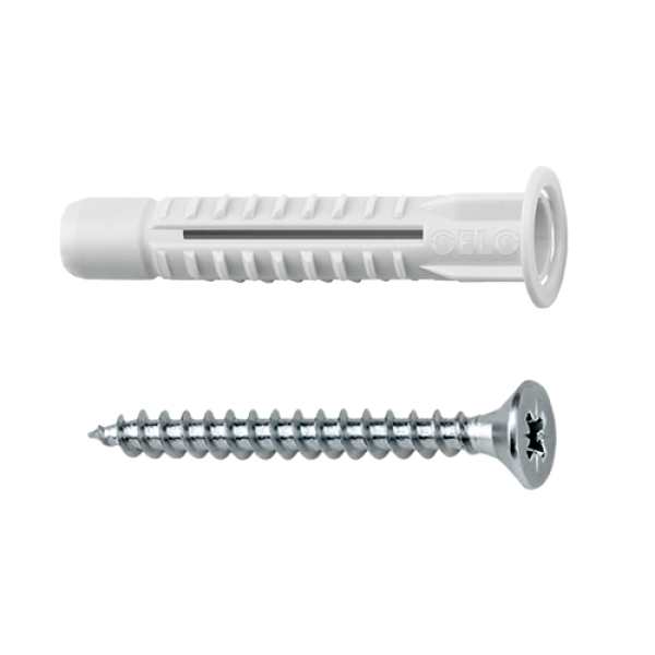 Diblu universal M6x40 cu guler + surub MZK (50 buc.) - CELO 9641MZKSZ