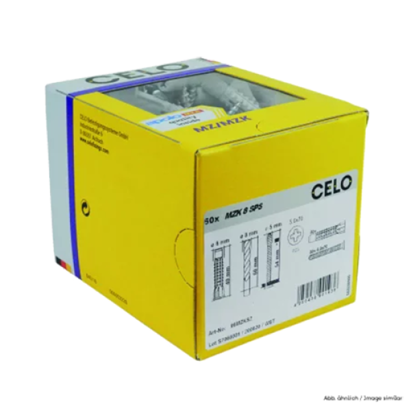 Diblu universal M8x49 cu guler + surub MZK (50 buc.) - CELO 98MZKSZ