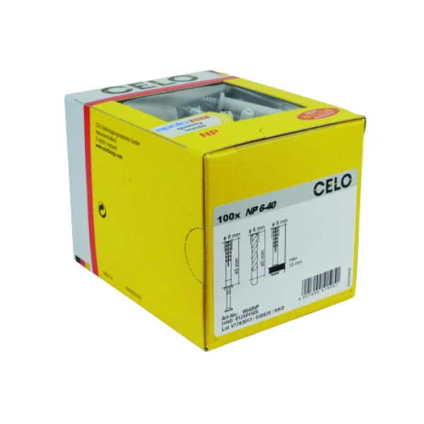 Diblu rapid cu surub 6x60 NP (50 buc.) - CELO 9660NP