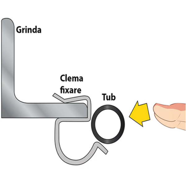 Clema fixare tub pe grinda Ã15-18 MM, grosime grinda 7,2-12 MM CC (100 buc.) - CELO 91218CC Clema fixare tub pe grinda Ã15-18 MM, grosime grinda 7,2-12 MM CC (100 buc.) - CELO 91218CC