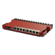 Router 8 porturi Gigabit, 1 port PoE IN, 1 port PoE Out, SFP 2.5G, NAND, USB, 1U - MikroTik L009UiGS-RM