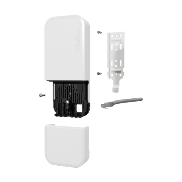 wAP ax, 2 x Gigabit, 802.11b/g/n/ax 2.4Ghz, 802.11a/n/ac/ax 5GHz, NAND, PoE-IN, IP54 - MikroTik wAPG-5HaxD2HaxD