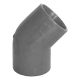 Racord ABS 45Â° gri pentru teava de 25 mm, 10 bucati - Honeywell PIP-006-G
