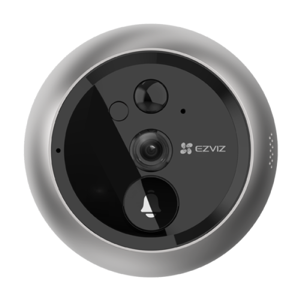 Vizor electronic smart, Wi-Fi, FullHD, monitor 4.3 inch, sonerie, acumulator 4600mAh, PIR - EZVIZ CS-DP2C-Silver Vizor electronic smart, Wi-Fi, FullHD, monitor 4.3 inch, sonerie, acumulator 4600mAh, PIR - EZVIZ CS-DP2C-Silver
