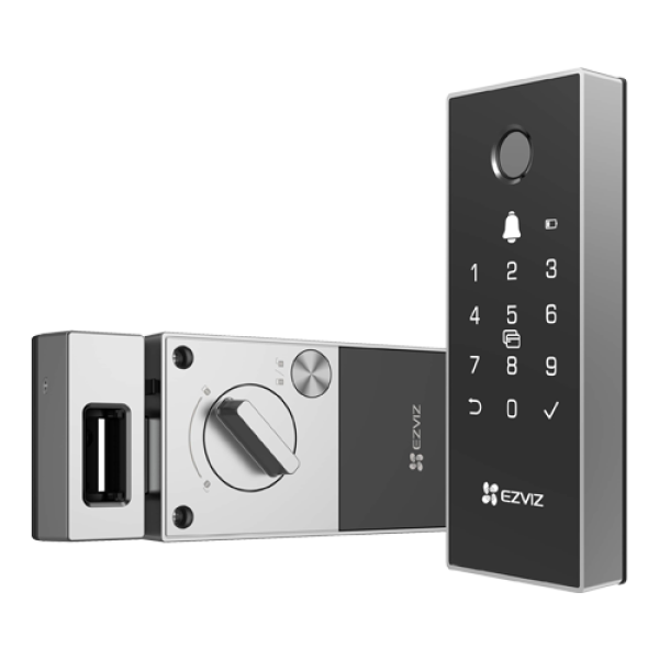 Yala inteligenta, Wi-Fi, multiple metode de deblocare, sonerie incorporata, alarma anti-furt - EZVIZ CS-DL03(WBCP) Yala inteligenta, Wi-Fi, multiple metode de deblocare, sonerie incorporata, alarma anti-furt - EZVIZ CS-DL03(WBCP)
