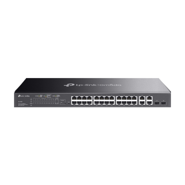 Switch 24 x PoE RJ45 10/100 Mbps, 2 x RJ45 1G, 2 x combo SFP/RJ45 1G, L2 Management - TP-Link Omada SL2428P