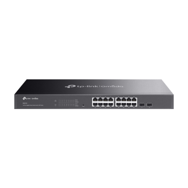 Switch 16 porturi RJ45 Gigabit, 2 x SFP Gigabit, L2 Management, 1U - TP-Link Omada SG2218 Switch 16 porturi RJ45 Gigabit, 2 x SFP Gigabit, L2 Management, 1U - TP-Link Omada SG2218