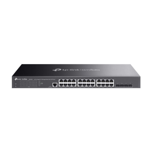 Switch 24 porturi RJ45 Gigabit, 4 x SFP Gigabit, L2 Management, 1U - TP-Link Omada SG3428
